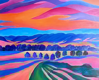 Colourful Abstract Landscape
