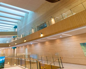EWHA Hospital in Korea, Brown Travertine Tiles