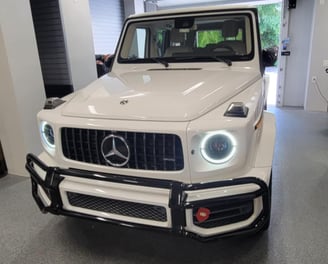 White G-Wagon Clearwater Full Car Detailing