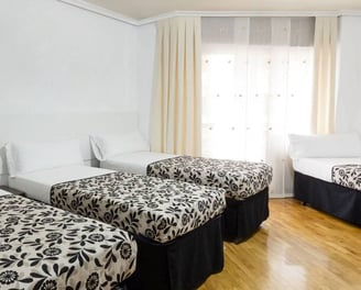 Habitación con baño privado para grupos pequeños en Logroño