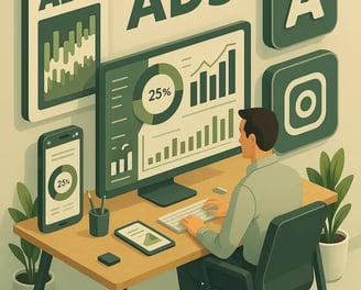 Online marketar radi na Facebook oglasima koristeći statističke alate – KlikProfit