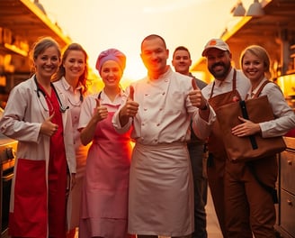 Profesionales de salud y alimentación utilizando soluciones de monitoreo de DISKADI