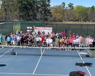 pickleball players at tournament