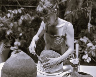 Wabi Sabi Paper Mache Interior Desin