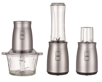 Silver 2in1 food processor