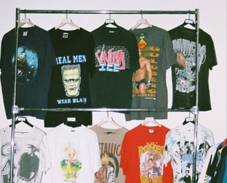 Few printed t-shirts