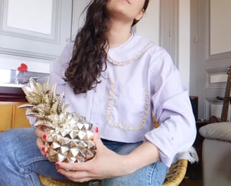 chemise en tissus recyclée kitsch