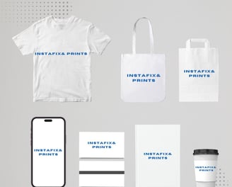 InstaFix logo printed apparels