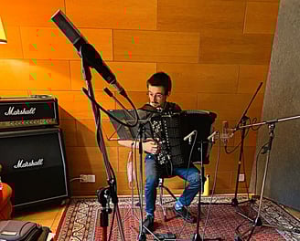 Enregistrement d'un accordéon, Fil's HOUSE Studio