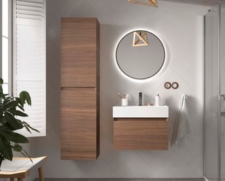 Salgar American Walnut Bathroom Furniture
