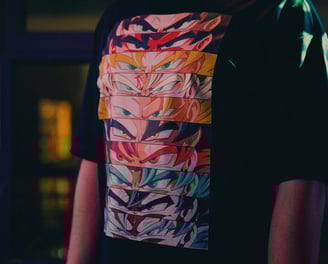 Anime printed T-shirt