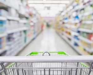 a shopping carton a shopping cartonce in a supermarket