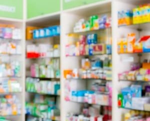 a pharmacy technician in a pharmacy office