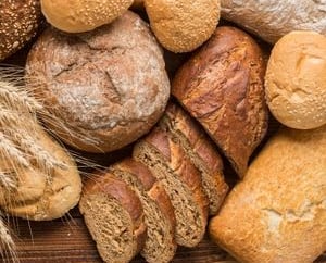 a variety of breaded breaded breads and rolls