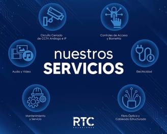 Imagen que muestra los servicios que ofrece RTC Soluciones