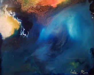 SOLD La Cave - 4 x 4 Painting