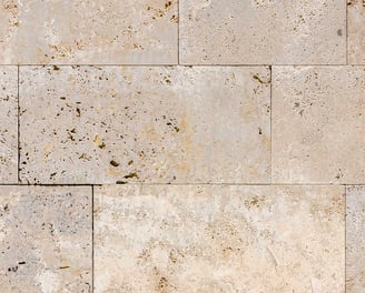 Travertine brick, natural stone brick for wall, Italian travertine