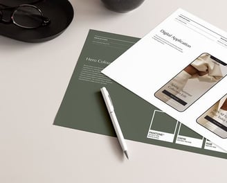 Eksempel på visuell identitet
