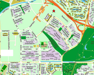 Aurelle of Tampines location map
