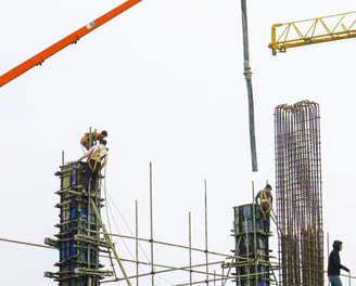 image of staff at construction work site