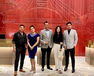 team leader Bijay Suwal (in the Middle) at an event