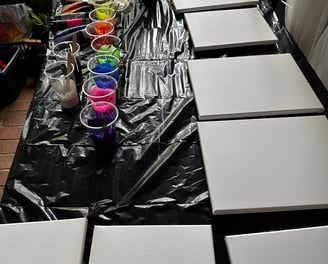 Prêt pour faire acrylique pouring