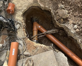 Drain Repairs underway in Blackpool