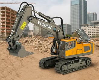 Excavadora a control remoto