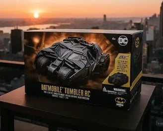carro a control remoto de batman en caja