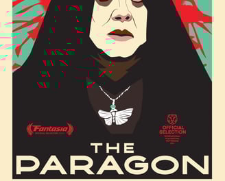 Poster for 'the Paragon' screening hosted by Auckland International Film Club.