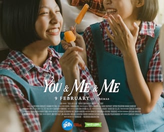 Poster for You & Me & Me screening hosted by Auckland International Film Club.