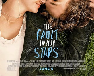 Poster for The Fault in Our Stars screening hosted by Auckland International Film Club.