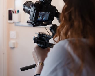 Tournage de film d'entreprise avec videaste professionnel