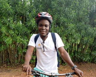 Guide Pius one of our staff