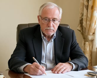 Retired man worried about his legacy and impact on his family if he doesn't plan properly.