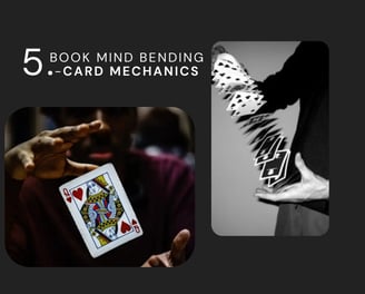 Magician performing a card trick during a live event in Bengaluru.