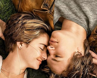 Poster for The Fault in Our Stars screening hosted by Auckland International Film Club.