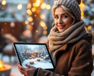 Augmented reality on a tablet