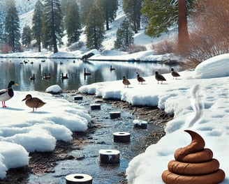 Cold weather pet waste cleanup in Kalamazoo and Portage
