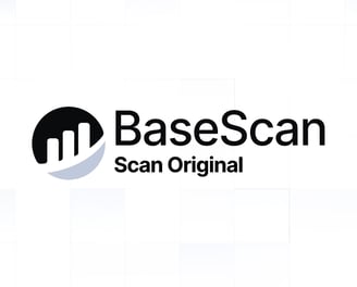 a logo for a company that sells a new logo BASE SCAN