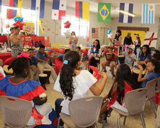 A RITMO!® for Kids birthday party can also include professional interactive dancers