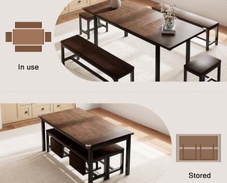 extandable dining table set