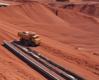 Workers are in a rugged, rocky landscape carrying baskets among heavy sulfur smoke near a volcanic site. The scene is industrial and harsh, with people engaged in mining activities.