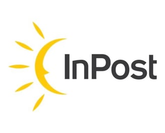 inpost logo with sun and moon in the background