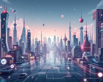 a futuristic cityscape with futuristic futuristic cityscapeople