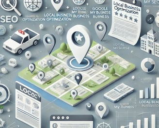 a map of a business location in a city
