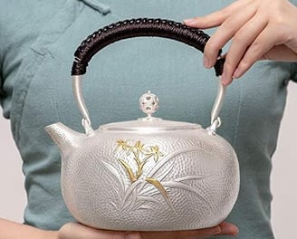 pure silver teapot