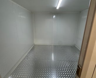 inside of walk-in freezer room