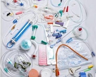 a bunch of medical equipment on a table
