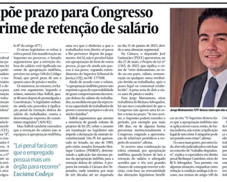 Reportagem no Valor Econômico